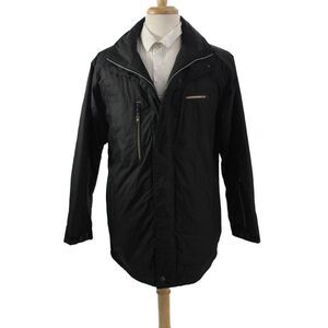 Bugatti Mens Windbreaker Jacket Black Zip Size L
